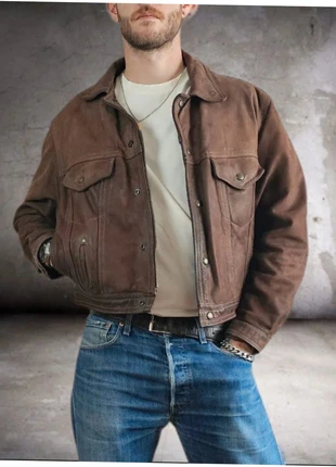 Dreamers - Cuir Trucker Vintage, marque: DREAMERS, état: Bon état, taille: L, 119,00 €, 125,65 € Protection acheteurs incluse