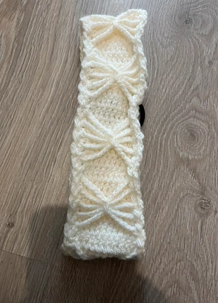 Serre-tête au crochet crème avec élastique, marca: Fait Main, estado: Muy bueno, tamaño: Talla única, 7,00 €, 8,05 € Protección al comprador incluida