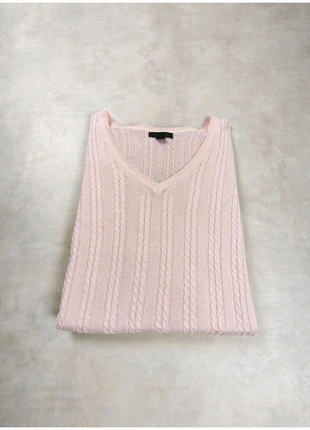 Tommy Hilfiger – Pull col V torsadé - rose pâle - Taille XL, marque: Tommy Hilfiger, état: Bon état, taille: XL / 42 / 14, 10,00 €, 11,20 € Protection acheteurs (Pro) incluse