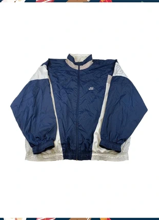 Vintage 90s Nike Rare Windbreaker Jacket – Blue & White Silver Tag XXL, brand: Nike, condizioni: Ottime, taglia: XXL, €59.90, €63.60 include la Protezione acquisti