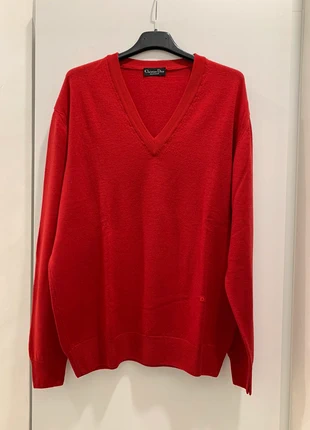 Maglione uomo rosso, marque: Christian Dior, état: Très bon état, taille: L, 40,00 €, 42,70 € Protection acheteurs incluse