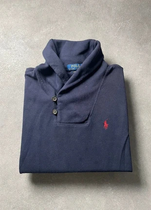 Pull à col roulé avec boutons Ralph Lauren bleu marine logo brodé rouge - Taille S, marke: Ralph Lauren, zustand: Sehr gut, größe: S, 34,99 €, 37,44 € inklusive Vinted-Käuferschutz