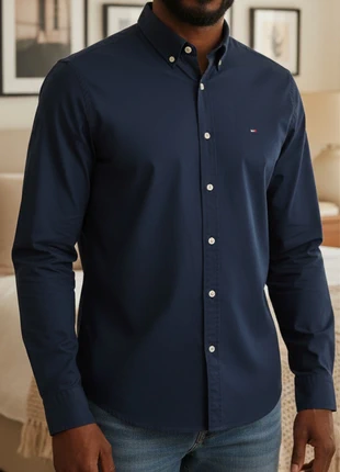 Chemise Tommy Hilfiger| Vintage| Bleu Marine| Oldoney| Homme| Taille M, brand: Tommy Hilfiger, condition: Very good, size: M, €12.00, €13.30 includes Buyer Protection