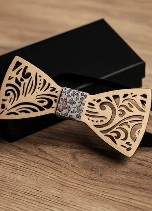 Noeud papillon bois, estado: Muito bom, €10.00, €11.20 inclui Proteção do Comprador