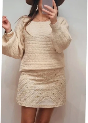 Magnifique pull crème manches ballons, marke: Boutique Parisienne, zustand: Sehr gut, größe: M / 38 / 10, 38,00 €, 40,60 € beinhaltet Vinted-Käuferschutz Pro