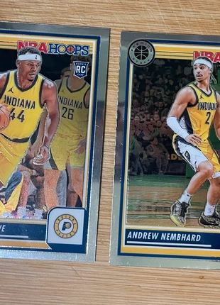 Tshiebwe #13 & Nembhard #166 Indiana Pacers – Hoops Premium Stock 2023-2024, marque: Panini, état: Comme neuf, 3,00 €, 3,85 € Protection acheteurs incluse