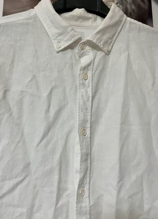 Camicia Zara Uomo Taglia M bianco in Lino, brand: Zara, condizioni: Ottime, taglia: M, €8.00, €9.10 include la Protezione acquisti