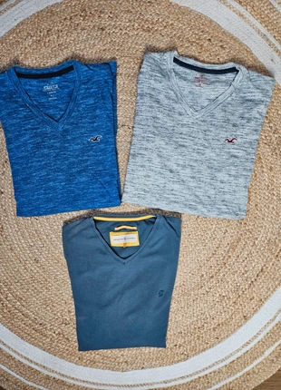 Lot de 3 tee-shirts homme – Hollister & Benson & Cherry – Taille M, brand: Hollister, condition: Very good, size: M, €20.00, €21.70 includes Buyer Protection Pro