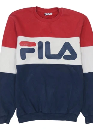 Fila 90's vintage spellout crew neck sweatshirt xs navy blue, brand: FILA, condition: Satisfactory, size: XS, £16.00, £17.50 includes Buyer Protection Pro