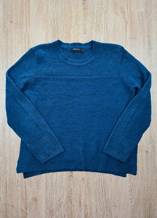 Pull bleu chiné à fils brillants Galeries Lafayette – Taille XL (42/44), marque: Galeries Lafayette, état: Très bon état, taille: XL / 42 / 14, 16,00 €, 17,50 € Protection acheteurs incluse