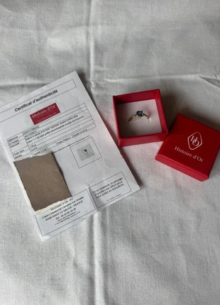 💍 Magnifique Bague en Or 375 Topaze London Blue (Histoire d'Or) - Neuf avec Certificat ! 💍, brand: histoire d'or, condizioni: Nuovo con cartellino, taglia: 19,4 mm Ø / 22,5, €200.00, €210.70 include la Protezione acquisti