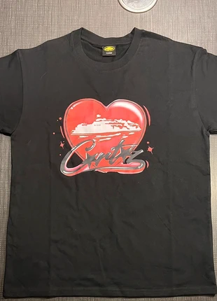 T-shirt corteiz cœur taille L noir/rose, merk: Corteiz, staat: Heel goed, maat: L, € 25,00, € 26,95 inclusief Kopersbescherming