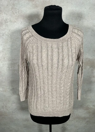Pull Maille Torsadée Cable Knit Vintage Americain Eagle beige texturé taille S, brand: Vintage Dressing, condizioni: Ottime, taglia: S / IT 40 / EU 36, €15.00, €16.45 include la Protezione acquisti Pro