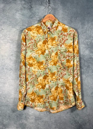 Compagnie Parisienne Vintage Floral Brushed Cotton Shirt – Size L – Retro 70s Style, brand: Compagnie Parisienne, condition: Very good, size: L, £18.00, £19.60 includes Buyer Protection