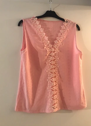 Débardeur rose/fleurs relief Shein Taille L 40, marca: Shein, estado: Muy bueno, tamaño: L / 40 / 12, 2,00 €, 2,80 € Protección al comprador incluida