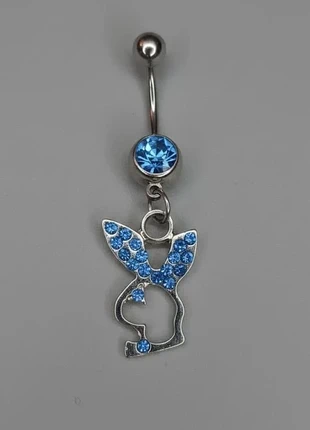 Piercing Nombril bijoux corps Lapin Playboy Acier Inoxydable Bijou Bleu Saphir Strass Tendance, brand: Playboy, condition: New with tags, €6.97, €8.02 includes Buyer Protection Pro