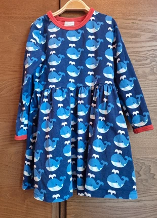 Maxomorra long sleeved whale dress, 3-4, brand: Maxomorra, condition: Very good, size: 3 years / 98-103 cm, £8.50, £9.48 includes Buyer Protection