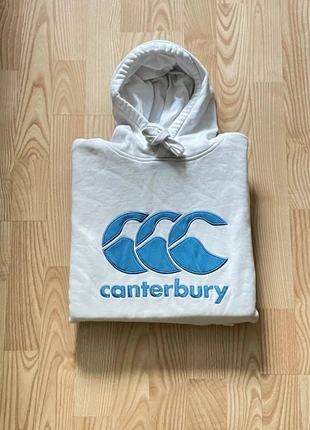 Pull Sweat à Capuche Canterbury blanc logo brodé - Taille S Hommes, brand: Canterbury, condition: Very good, size: S, €12.00, €13.30 includes Buyer Protection