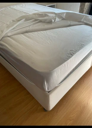 Lençol e capa acetinada, marca: Local, estado: Muito bom, tamanho: Casal (135–140 cm x 190–200 cm), €5.00, €5.95 inclui Proteção do Comprador