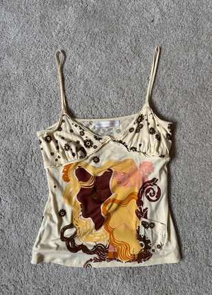 Rare Y2K Orna Labanda Graphic Cami Top Womens 2000s Vintage Fairycore Size S, brand: Orna labanda, condition: Very good, size: S / UK 8-10, £34.00, £36.40 includes Buyer Protection Pro