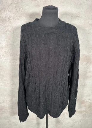 Pull Maille Torsadée Cable Knit Vintage Love noir gris epais taille XXXL, marque: Vintage Dressing, état: Très bon état, taille: XXXL / 46 / 18, 15,00 €, 16,45 € Protection acheteurs (Pro) incluse