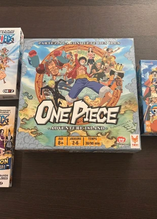 Gros Lot Jeux de Société One Piece : Adventure Island, Nakama et Une Poignée de Berrys + Extension, marque: TOPI games, état: Neuf sans étiquette, 39,99 €, 42,69 € Protection acheteurs incluse