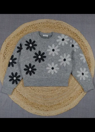 Pull Sandro laine et alpaga motifs fleurs, marque: Sandro, état: Très bon état, taille: XS / 34 / 6, 90,00 €, 95,20 € Protection acheteurs incluse