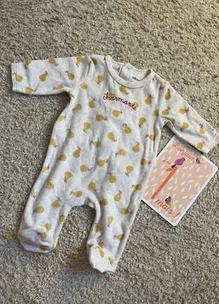 Pyjama velours, brand: Gémo, condition: Very good, size: 1-3 months / 56 cm, €1.00, €1.75 includes Buyer Protection