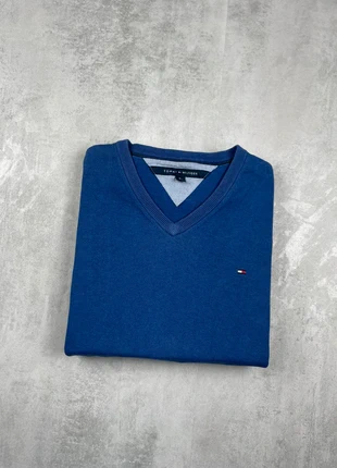 Sweat Fin Tommy Hilfiger bleu marine Col V taille (XL) Pull Léger Homme Style Élégant Logo Brodé, brand: Tommy Hilfiger, condizioni: Ottime, taglia: XL, €24.00, €25.90 include la Protezione acquisti