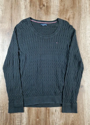 Pull torsadé noir Tommy Hilfiger maille texturée taille M, brand: Tommy Hilfiger, condition: Very good, size: M / 38 / 10, €15.00, €16.45 includes Buyer Protection Pro