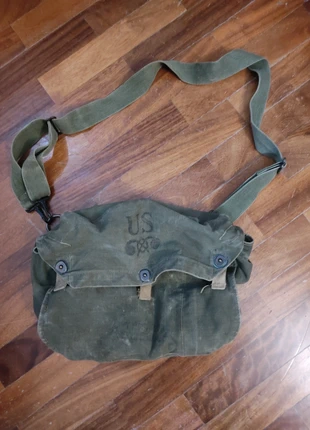 WW2 US Original M6 Gas Mask Bag, marque: Original, état: Bon état, taille: Taille unique, 90,00 €, 95,20 € Protection acheteurs incluse