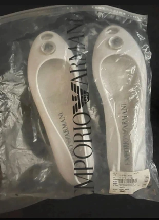 Ballerines Emporio Armani femme 40 🤍 logo transparent luxe italien chic minimaliste confort plat, brand: Emporio Armani, condition: Very good, size: 40, €44.90, €47.85 includes Buyer Protection
