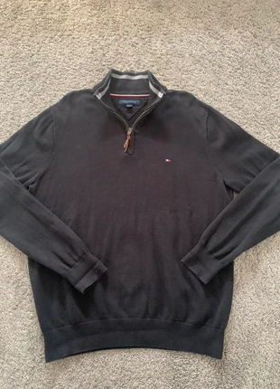 Tommy Hilfiger Black Quarter Zip Rope Zip, brand: Tommy Hilfiger, condition: Very good, size: L, £15.00, £16.45 includes Buyer Protection