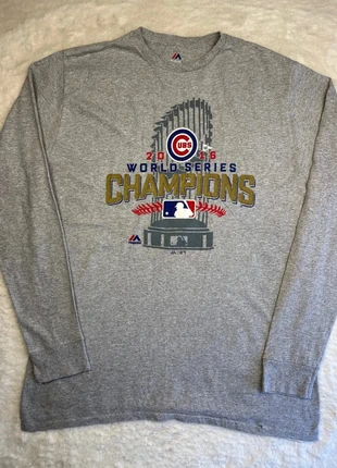 1469. Majestic – Chicago Cubs – World Series Champions 2016 – Taille XL – Gris, marca: Majestic, estado: Muy bueno, tamaño: XL, 10,00 €, 11,20 € Protección al comprador incluida