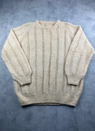 Pull vintage 100% laine Aran / Aran wool knitwear - M, brand: Vintage Dressing, condition: Very good, size: M / 38 / 10, €35.00, €37.45 includes Buyer Protection