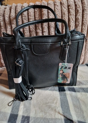 Sac ma main neuf simili cuir noir, brand: Zbh, condition: New with tags, €22.90, €24.75 includes Buyer Protection