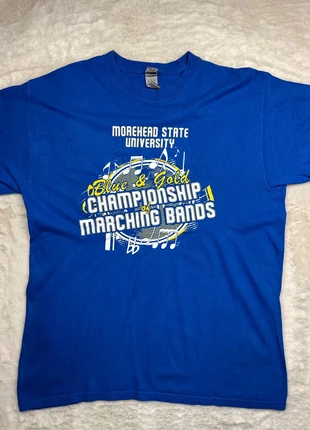 3331. T-shirt Gildan L bleu – Morehead State University Marching Bands, brand: Gildan, condition: Very good, size: L, €10.00, €11.20 includes Buyer Protection