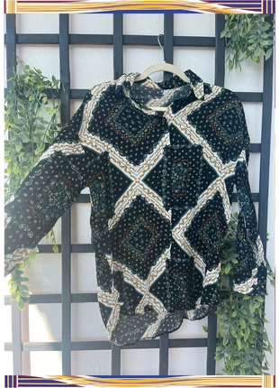 Camisa Vintage estampada oversize, marca: Vintage Dressing, estado: Muy bueno, tamaño: S / 36 / 8, 7,00 €, 8,05 € Protección al comprador incluida