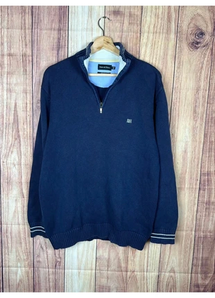 Pedro del Hierro Men's 100% Cotton Quarter-Zip Jumper Navy Blue XL, marca: Pedro del Hierro, estado: Muy bueno, tamaño: XL, 18,99 €, 20,64 € Protección al comprador incluida