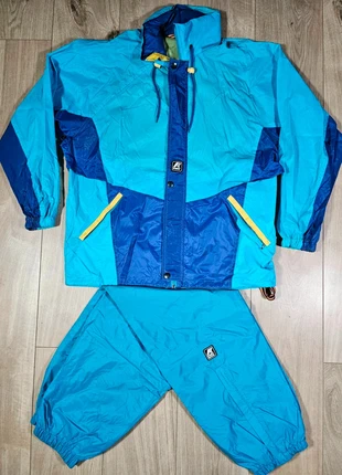 Ensemble K-WAY 2000 Vintage 90’s Turquoise/Violet Taille M - Collector Introuvable, merk: K-Way, staat: Heel goed, maat: M, € 139,90, € 147,60 inclusief Kopersbescherming Pro
