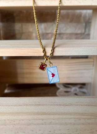 Collana placcata in oro 18k con zircone, brand: ORO, condizioni: Nuovo senza cartellino, €12.00, €13.30 include la Protezione acquisti