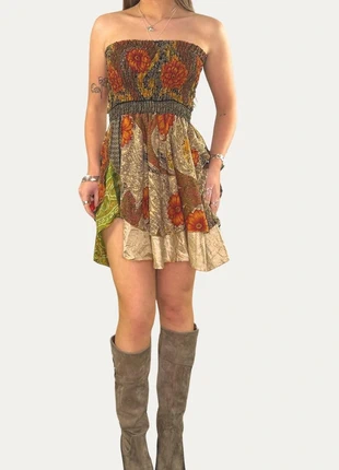 Silk fairycore mini dress, brand: unknown, condition: Very good, size: XS / 6, £45.00, £47.95 includes Buyer Protection
