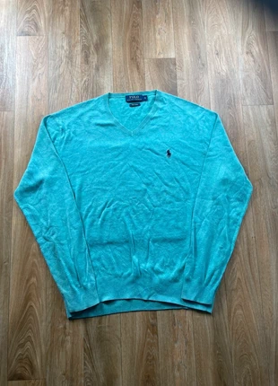 Pull Ralph Lauren à col en V en coton Taille S - Bleu turquoise - Très bon état, marque: Ralph Lauren, état: Très bon état, taille: S, 39,60 €, 42,28 € Protection acheteurs incluse