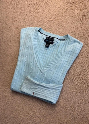 Pull Col V Torsadé Tommy Hilfiger Bleu Taille XS Femme, marque: Tommy Hilfiger, état: Très bon état, taille: XS / 34 / 6, 17,99 €, 19,59 € Protection acheteurs (Pro) incluse