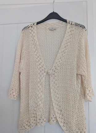 Cc cream crotchet cardigan ladies xl, brand: C&C, condition: Very good, size: XL / UK 20-22, £3.00, £3.85 includes Buyer Protection