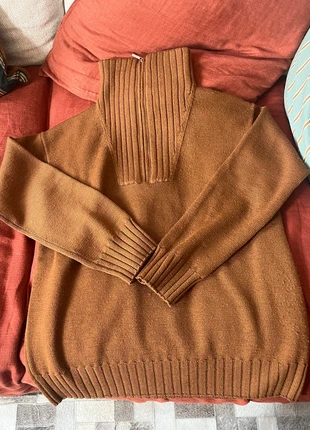 Pull col roulé en 100% laine vierge MaxMara marron camarel, marque: Max Mara, état: Très bon état, taille: S / 36 / 8, 65,00 €, 68,95 € Protection acheteurs incluse