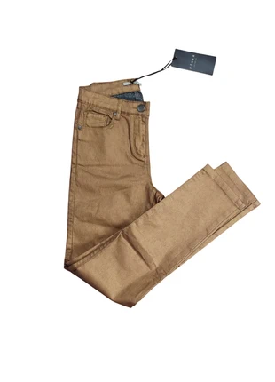 Magnifique Pantalon extensible ciré Ocre Neuf, marque: ELORA, état: Neuf avec étiquette, taille: XXS / 32 / 4, 20,50 €, 22,23 € Protection acheteurs incluse