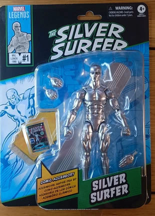 Figurine articulée Surfeur d'argent, marque: Hasbro, état: Neuf avec étiquette, taille: Taille unique, 32,00 €, 34,30 € Protection acheteurs incluse