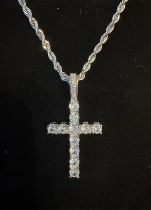 Cross pendant rope chain, brand: no brand, condition: New without tags, £10.00, £11.20 includes Buyer Protection