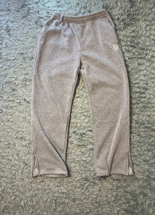 Pantaloni grigi streetwear in cotone con zip alle caviglie - Taglia L, marque: suvene, état: Neuf avec étiquette, taille: L, 26,99 €, 29,04 € Protection acheteurs incluse